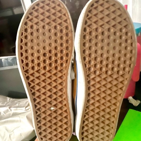 Suede and canvas yellow Vans women’s size 8 - Picture 6 of 6